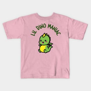 Lil Dino Maniac Cute Dino Kids T-Shirt